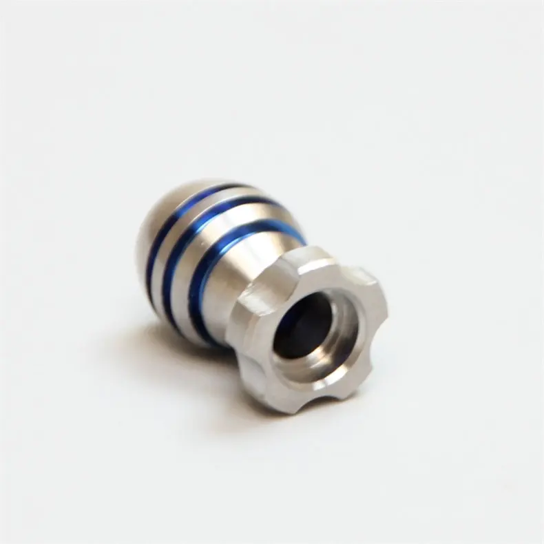 Outdoor Portable EDC Creative TC4 Titanium Alloy Torpedo Umbrella Rope Pendant Tool