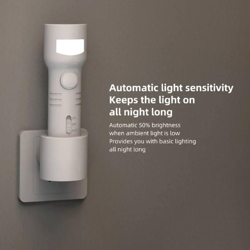 المكونات في ضوء الليل السيارات خافت الغسق إلى الفجر الاستشعار مصباح يدوي وضع الإضاءة في حالات الطوارئ LED 4000K RGB ضوء الليل التوصيل إلى الجدار ل