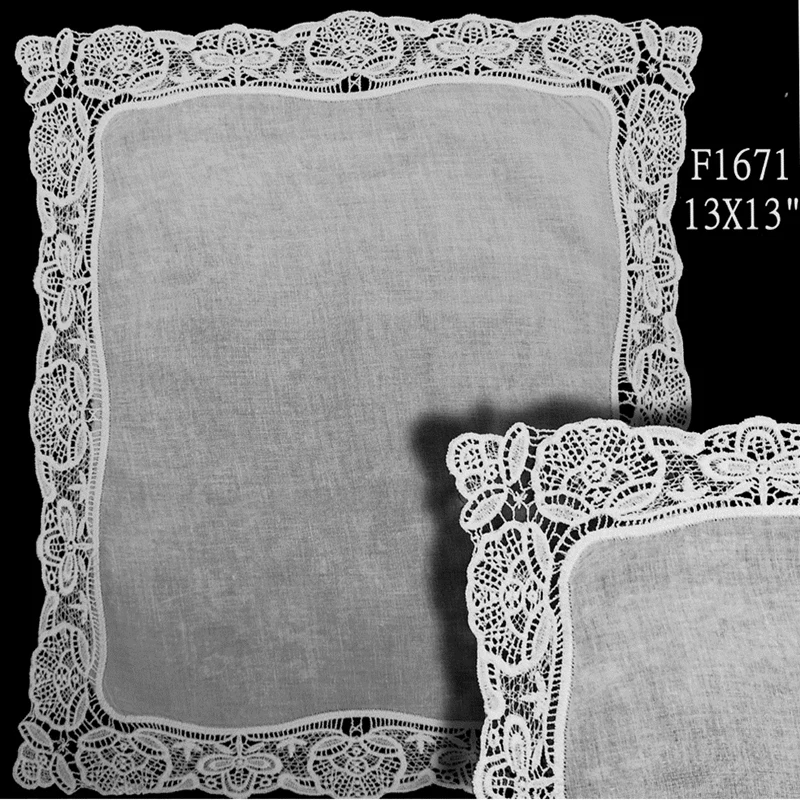 Set von 12 Klassische Taschentücher 100% Baumwolle Für Frauen Hochzeit Stile Bestickte Spitze Taschentücher Handtuch Vintage Hanky 30x30cm