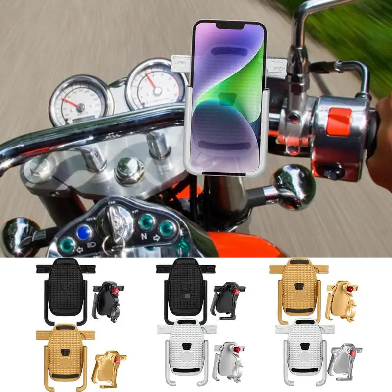 Bike Phone Holder 360 View Anti-Shake Universal Bicycle Phone Holder Motorcycle Cell Phone Holder Bicycle Mount Accessories