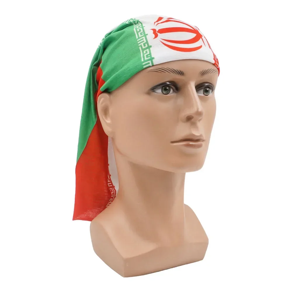 Palestine Iran Qatar Saudi Arabia Flag Pattern Headwear Neck Gaiter Warmer West Asia National Flag Face Bandana Biker Tube Scarf