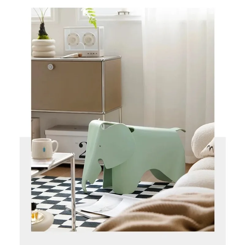 

Nordic Animal Shape Elephant Plastic PP Low Stool Ottoman Chair