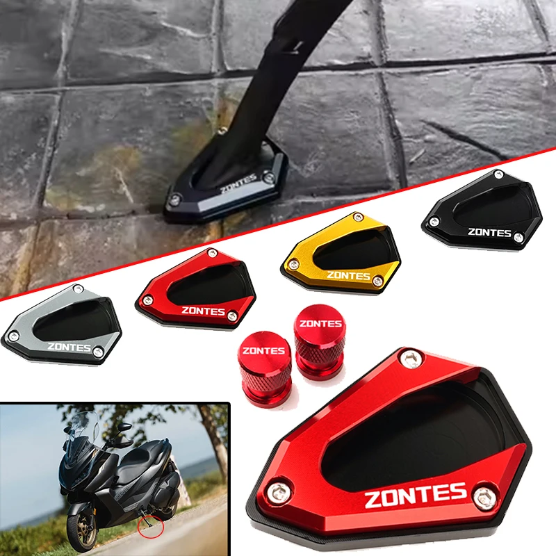 For ZONTES 350-E 350-D 350-K 350-M 350D 350E 350M 350K Motorcycle Accessories Kickstand Side Stand Foot Enlarge Extension Pedal