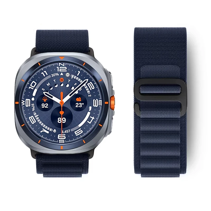 Image of Alpine Loop Band für Samsung Galaxy Watch Ultra Armband 47mm Zubehör Nylon Pulseira Armband Correa Galaxy Watch Ultra 2 47 mm