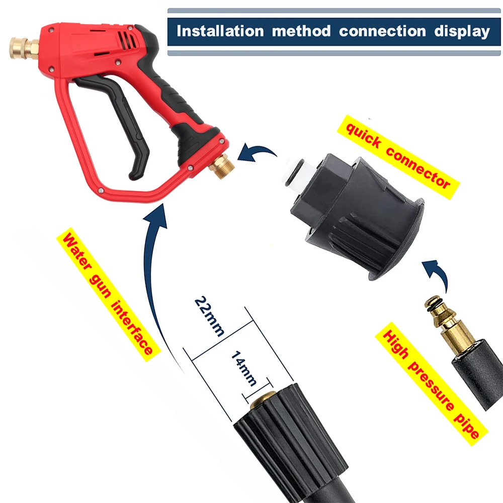 Roue Schuim Generator Sneeuw Foam Lance 1/4 "Quick Release Met 5 Nozzles Voor Parkside/Karcher/Daewoo Auto wasmachine Waterpistool Schoonmaken