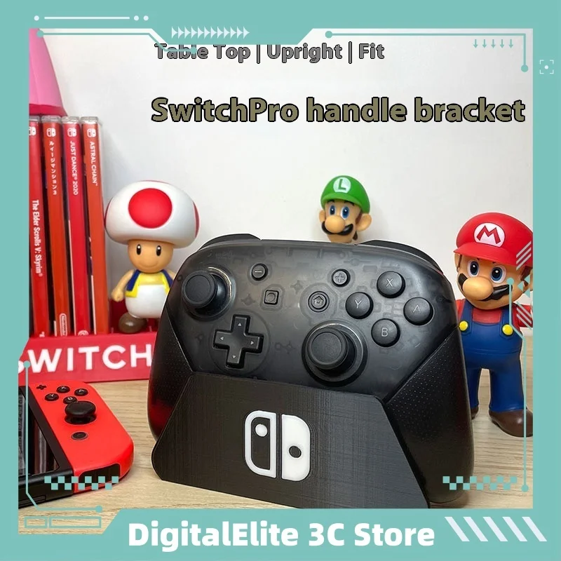 Soporte Base de mango Switch Pro, estante de almacenamiento para controlador de juegos, soporte de escritorio adecuado para electrónica de consumo y accesorios de juego