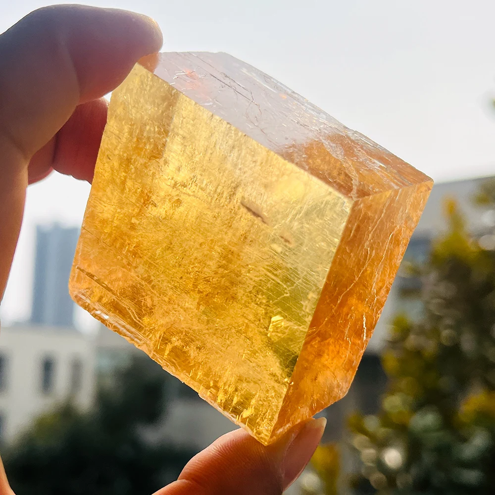1PC Natural Honey Calcite Raw Crystals Cluster Healing Reiki Stones Mineral Home Room Decoration