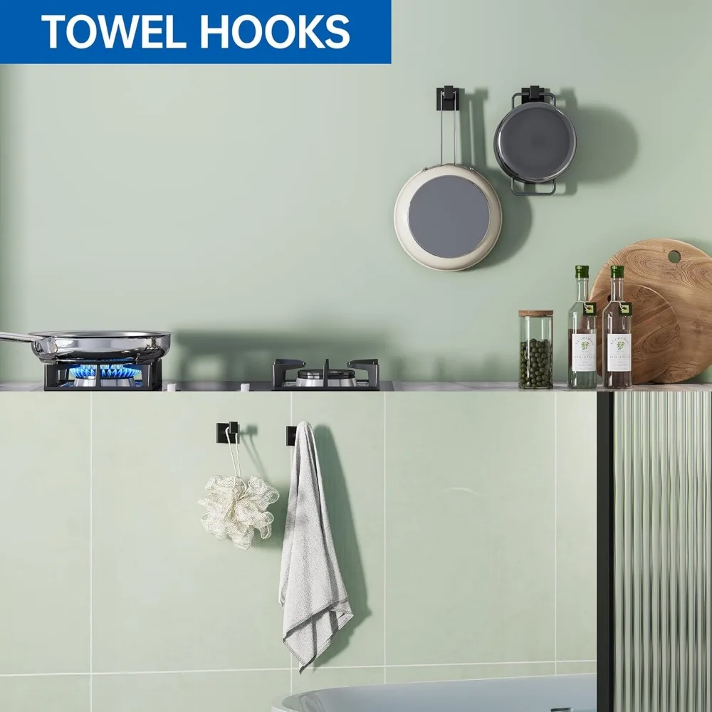 Набор фурнитуры для ванной комнаты из нержавеющей стали, настенный держатель для полотенец, держатель для туалетной бумаги, крючки, аксессуары для ванной, 23,6 дюйма