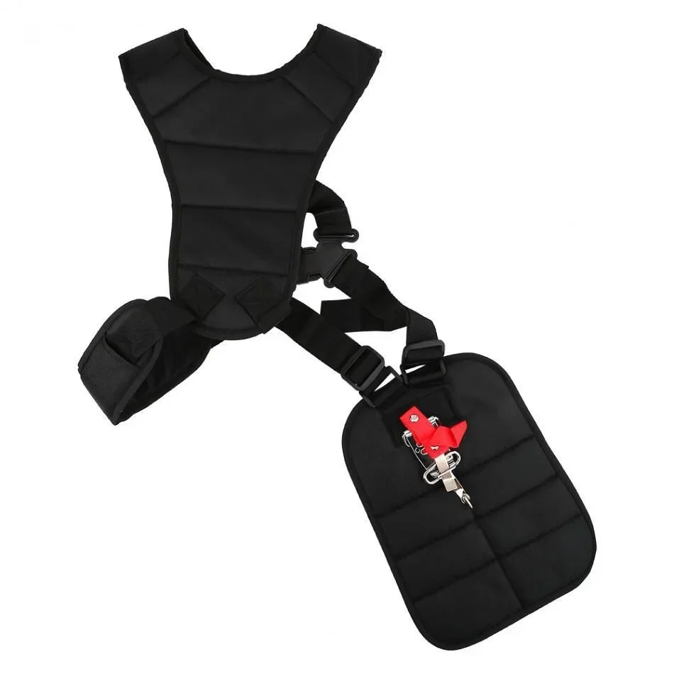 

Черный ремень безопасности, ремень для газонокосилки, секатор с двойным триммером, регулируемая лента на плечо, садовые инструменты для кустореза и триммера