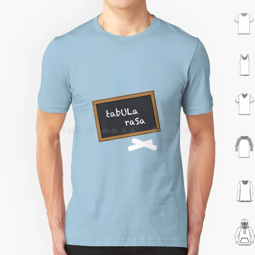 Tabula Rasa T Shirt Big Size 100% Cotton Tabula Rasa Blank Slate Mind Philosophy Psych Joke Pun Science Humour Humor Funny Geek