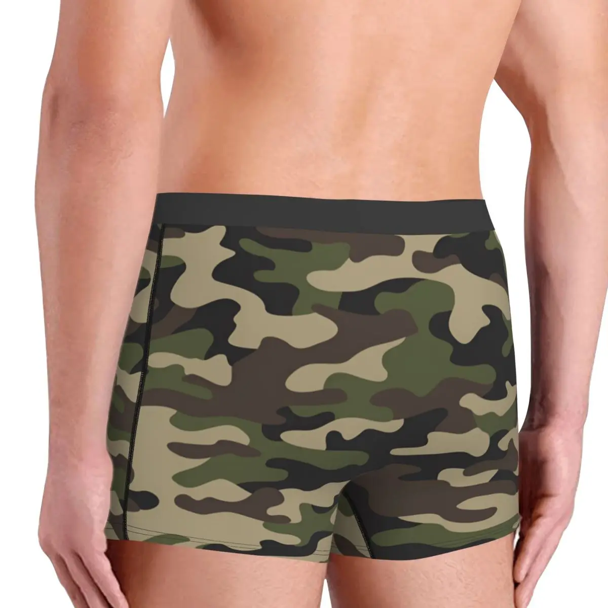 Calzoncillos Boxer de camuflaje urbanos modernos para hombre, regalo de aniversario para novio, ropa interior con estampado 3D, bragas, calzoncillos suaves