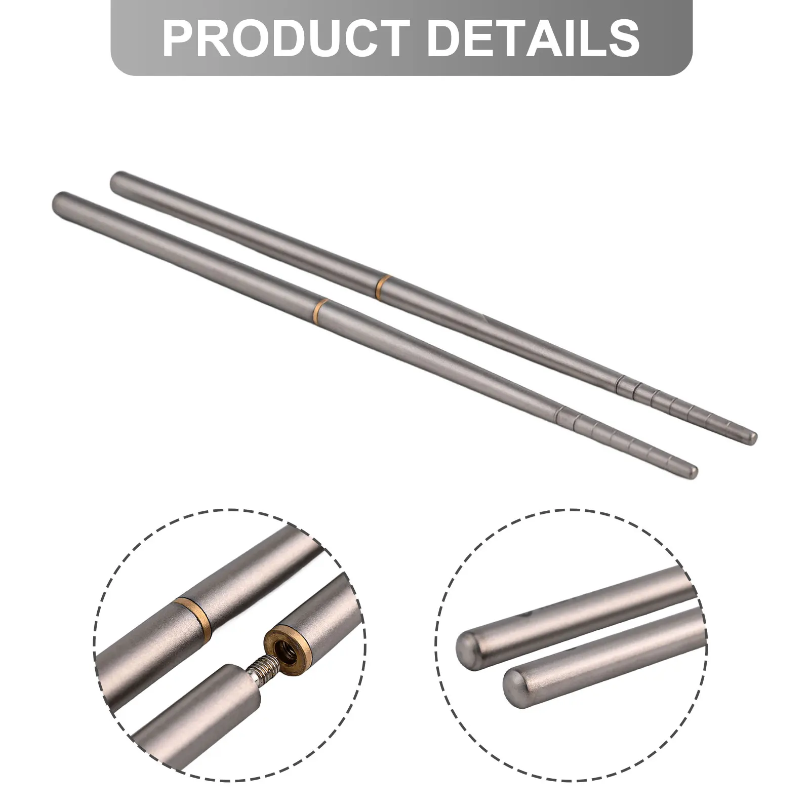 Portable Titanium Chopsticks for Camping and For Travel Lightweight and Rust Resistant Outdoor Eating Utensils