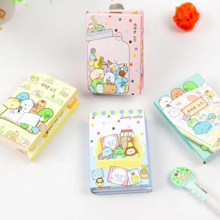 

4 pcs/lot Kawaii Cartoon Anime Sumikko Gurashi Folding Self-Adhesive Memo Pad Sticky Notes Planner Sticker Stationery Notepads