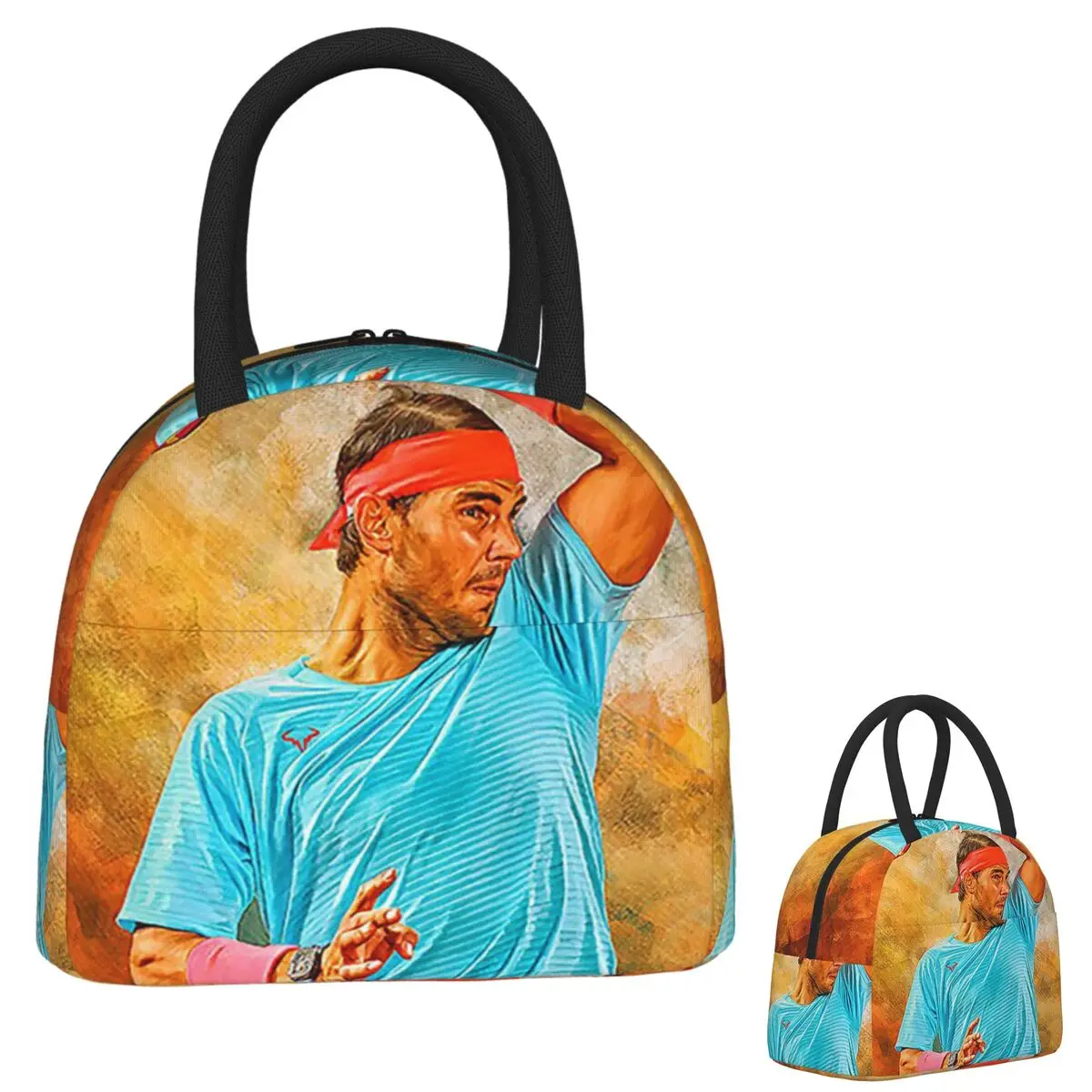 

Обои Rafael Nadal, изолированная сумка для обеда для женщин и детей, портативные коробки для еды, термосумка для ланча
