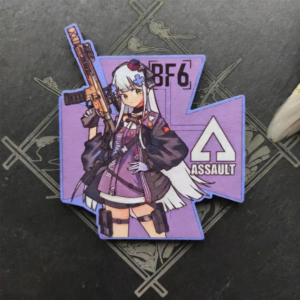 

Girls' Frontline 416 Kaluka Patch Assault Soldier Printed Tactical Purple Gun Girl Armband for Clothing Backpack Decoration