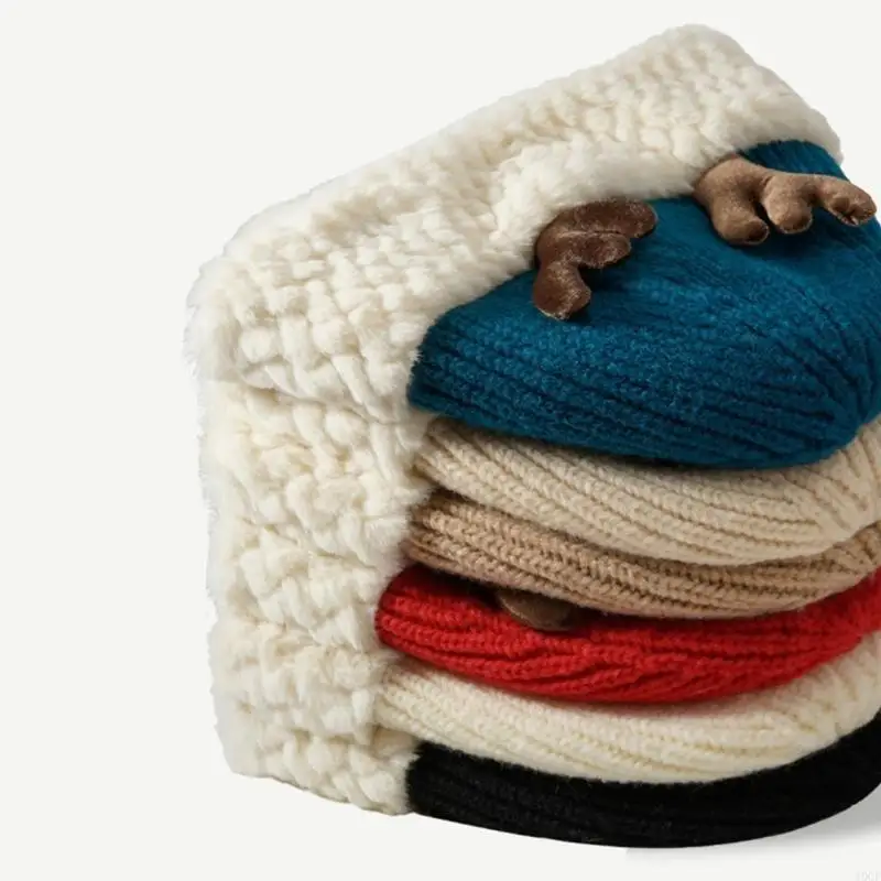 Con Trưởng Thành Giáng Sinh Santa Nón Vành Trắng Mùa Đông Làm Dày Mũ Ấm Áp Năm Mới Cosplay Phụ Kiện Đảng Mũ Trùm Đầu Dành Cho Nữ