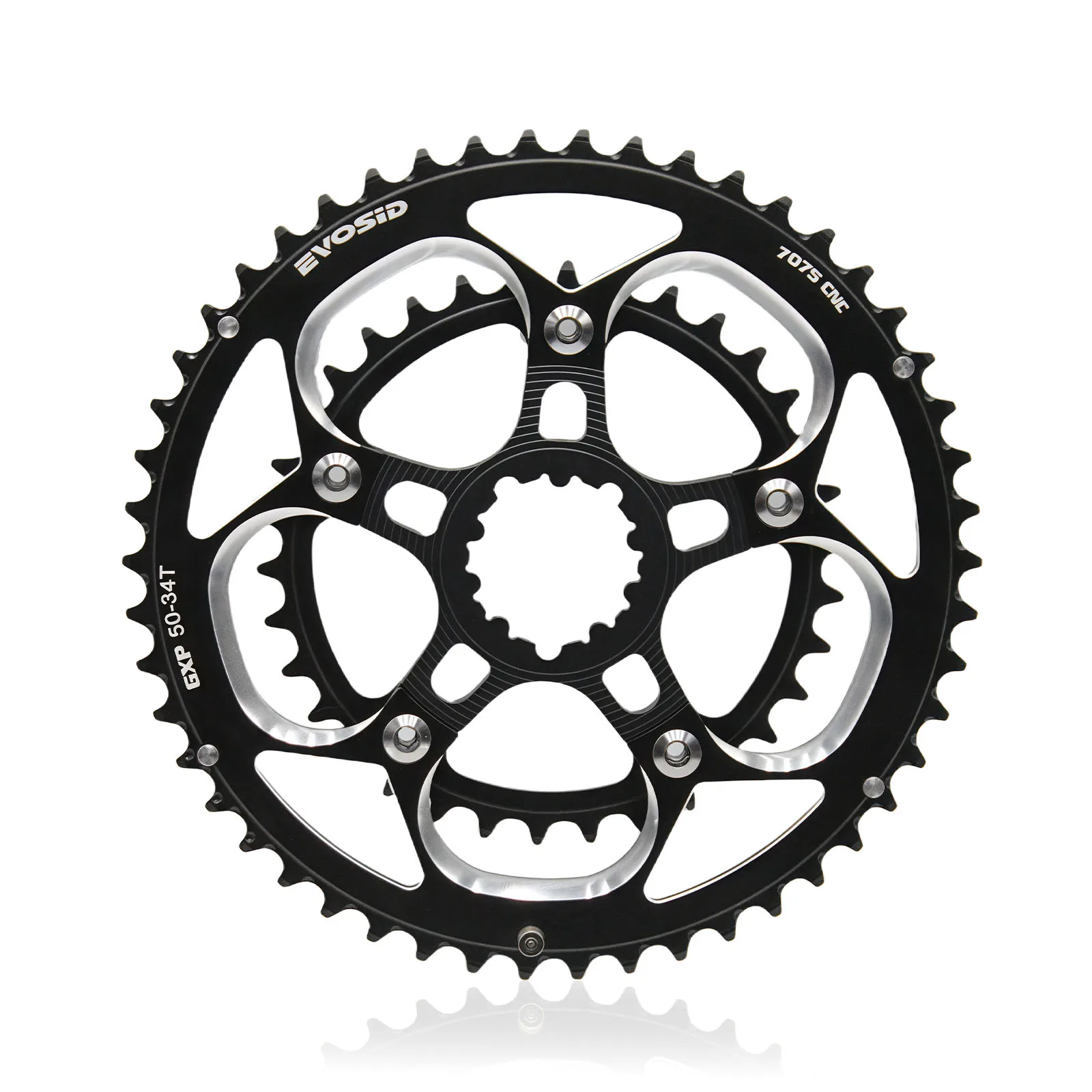 EVOSID ل GXP الطريق دراجة سلسلة 50-34t 52-36t 53-39t مزدوجة السرعة سلسلة العجلة المباشرة جبل سلسلة عجلة كرانسيت #6