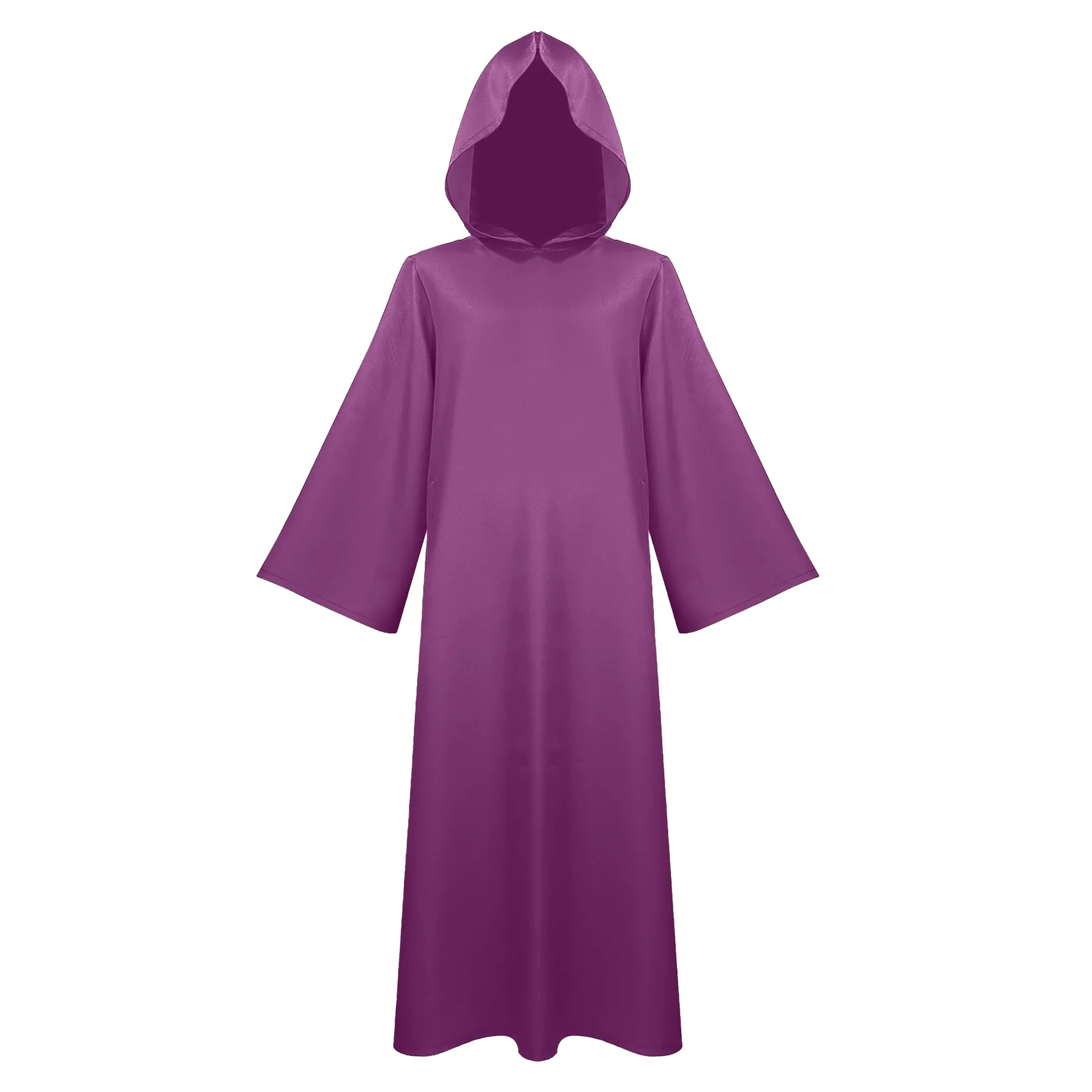 Halloween Men Medieval Monk Robes Costumes Wizard Costumes Priest Costumes Long Robe Black Cloak