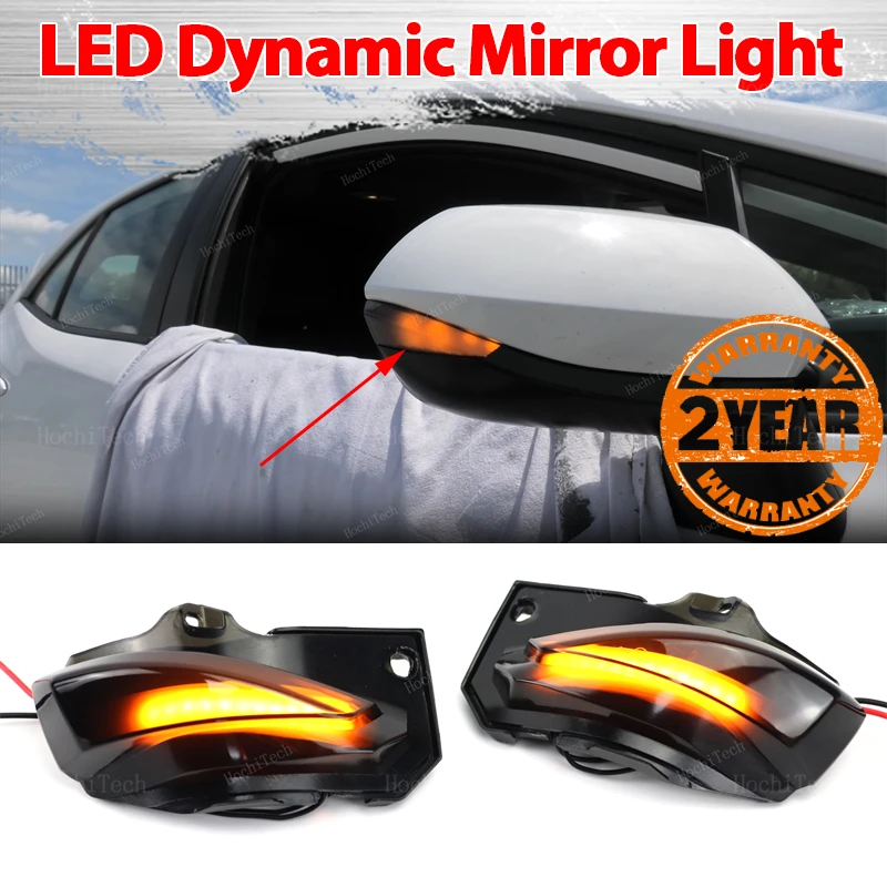 LED Side Mirror Dynamic Turn Signal Sequential Light For Toyota Corolla Sport E210 Sienta XP170 Yaris XP210 2019-21