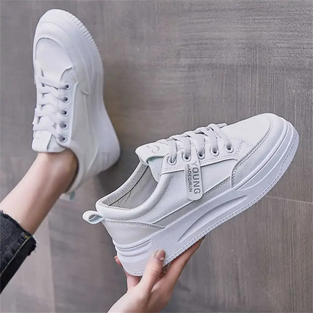 Size 36 Number 35 Women's Fitness Shoes Outdoor Sneakers Woman Women Sport Particular Fat Character Runners Street Lofer