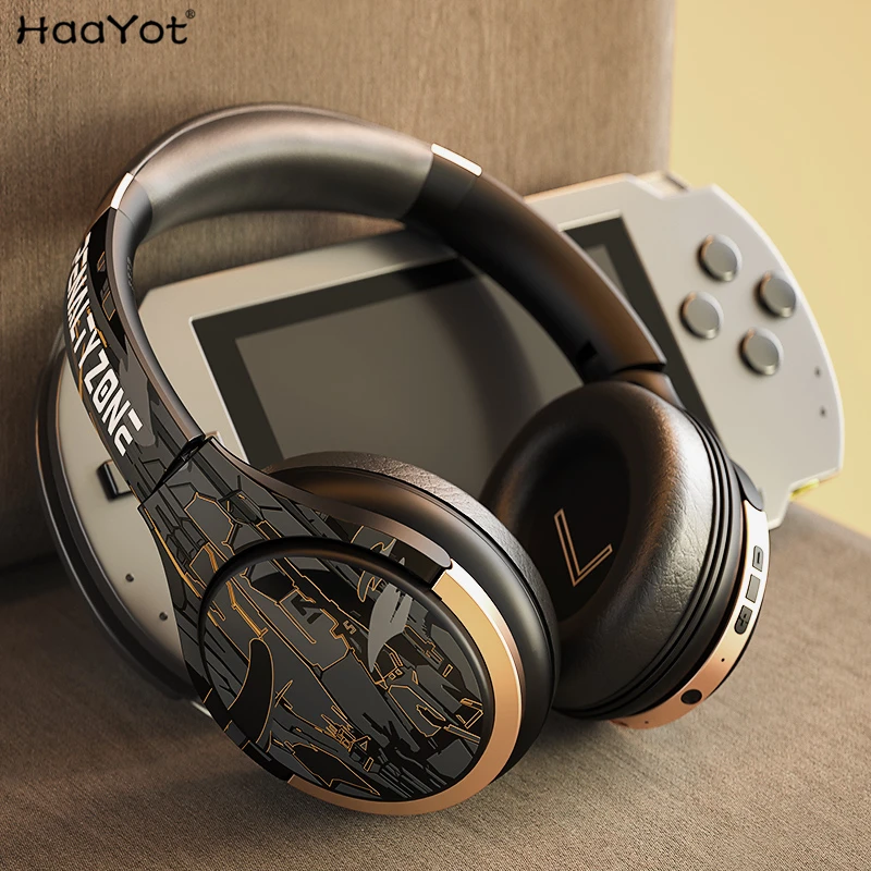 Wireless Active Noise Canceling Headphones with Mic ANC Over Ear Bluetooth Headset 50H Playtime Bass Studio Stereo Sound