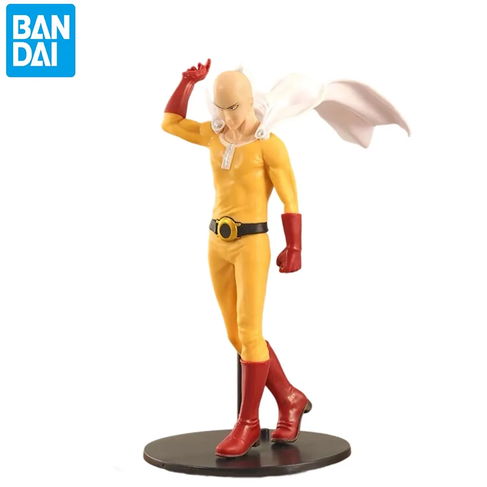In Stock Original Bandai Banpresto One Punch Man เบอร์ 2 Saitama 20 ซม.Pvc รูปอะนิเมะของแท้เดสก์ท็อปเครื่องประดับตุ๊กตาของเล่นของขวัญ