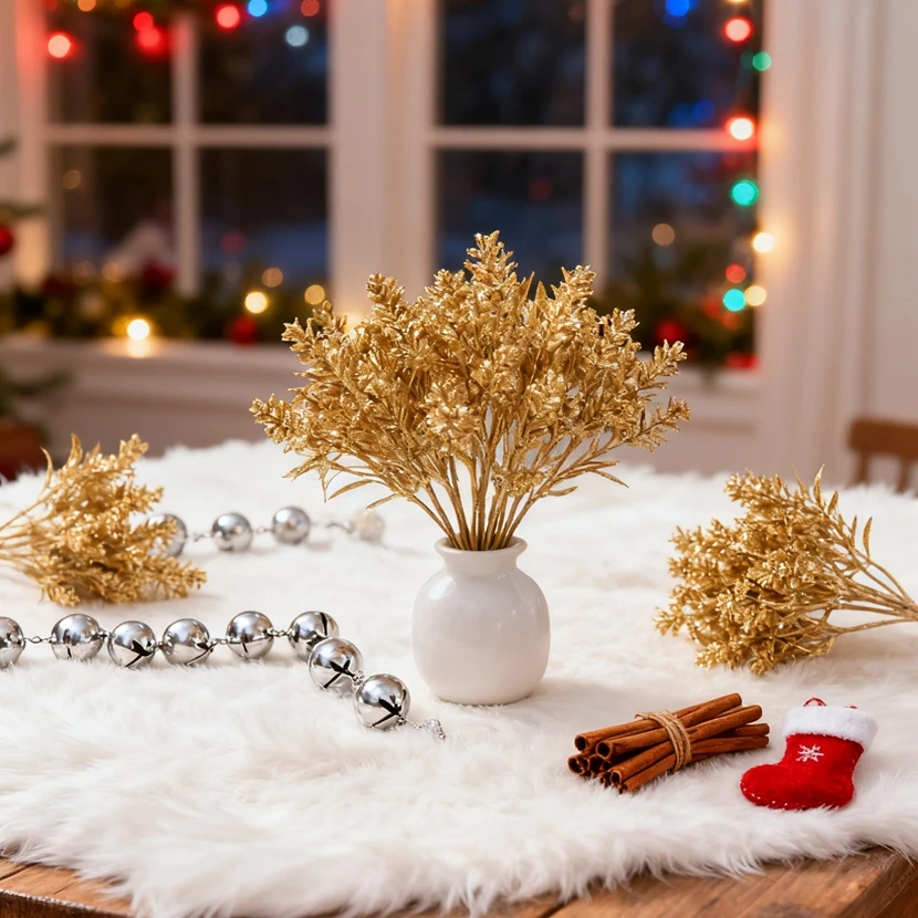 

Artificial Flowers Plant Sharp Grass Home Room Christmas Tree Wedding Lovely Decorative Bouquet Clearance Diy Gift Box Ornaments