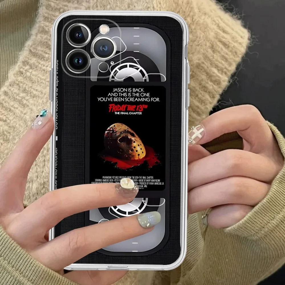 Horror Movie Video Phone Case For iPhone 15 14 13 12 Mini 11 Pro XS Max X XR SE 6 7 8 Plus Soft Silicone Cover