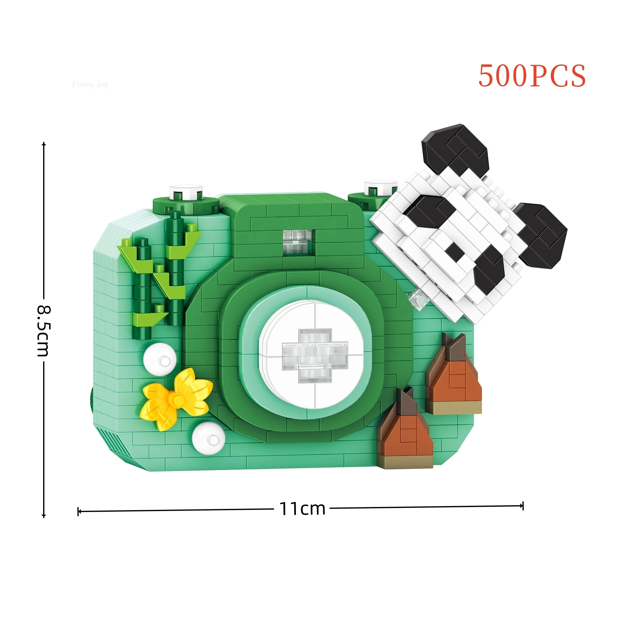 Funny Joy New Anime Hello Kitty Camera Blocks Kuromi My Melody Cinnamoroll Mouse Building Blocks Doll Toy Birthday Gift