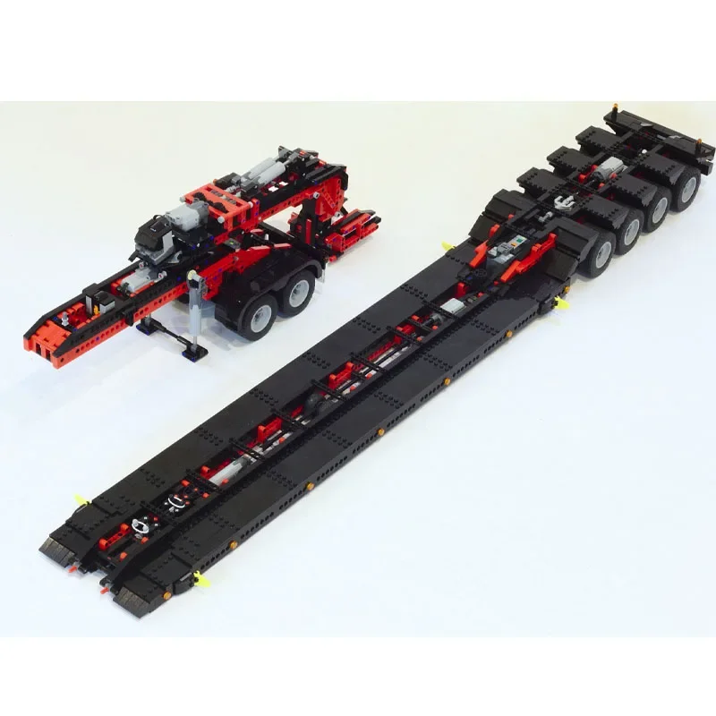 Classic MOC-Custom SLT RC Low Boy Trailer MOC-16692 Building Block Car Load Transport Truck Trailer 2268pcs Assembled Toy Model