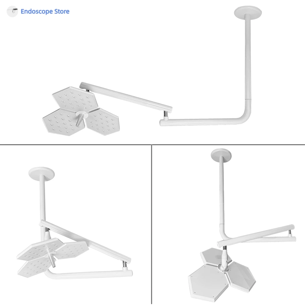 Medical Surgical Veterinary Examination Shadowless LED Ceiling Install Lamp Light Touch Switch Autoclaved Adjustable Beauty Pets