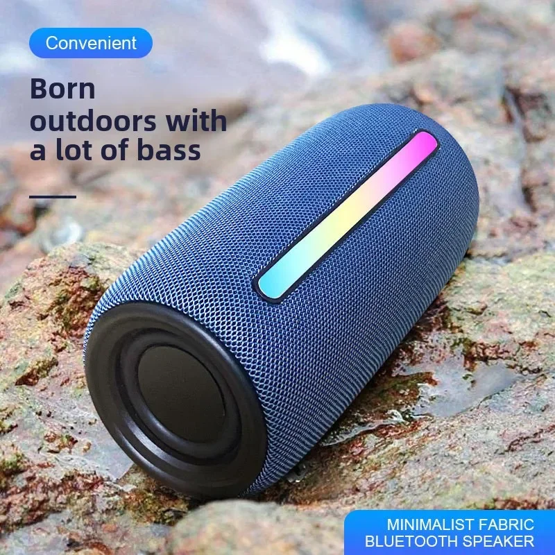 Bluetooth Portable Stereo Speaker with Light, Wireless, High-Power, Dual-Speaker, Outdoor, Gift, New