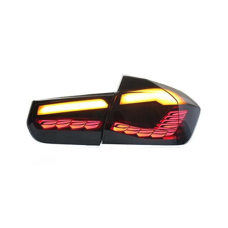 Taillight for 13-18 BMW 3 Series F30 GTS Taillights Upgrade M4 GTS Dragon Scale LED Rear Tail Light Water Steering