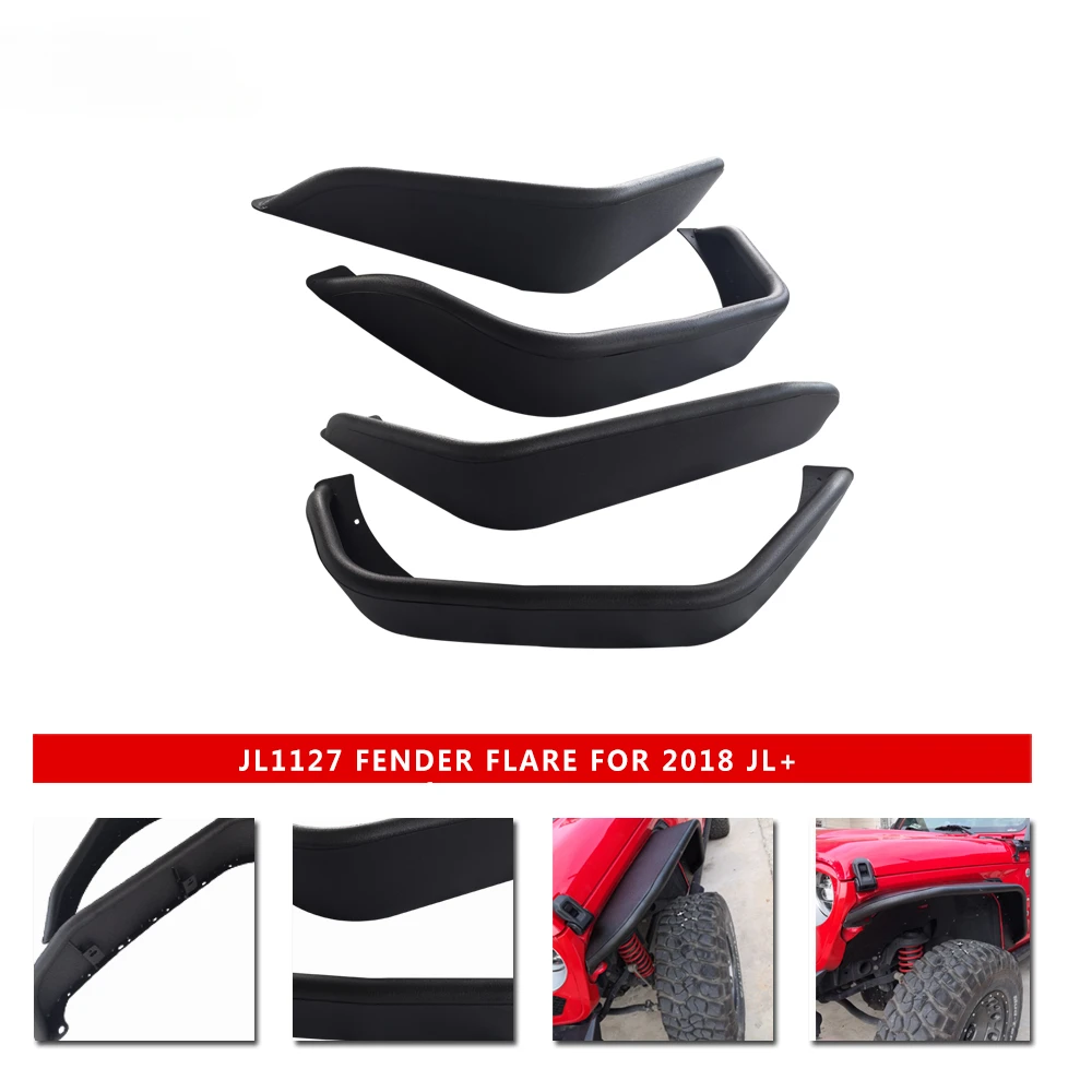 Poison spider fender flares front +rear for Jeep for Wrangler JK 2007-2017