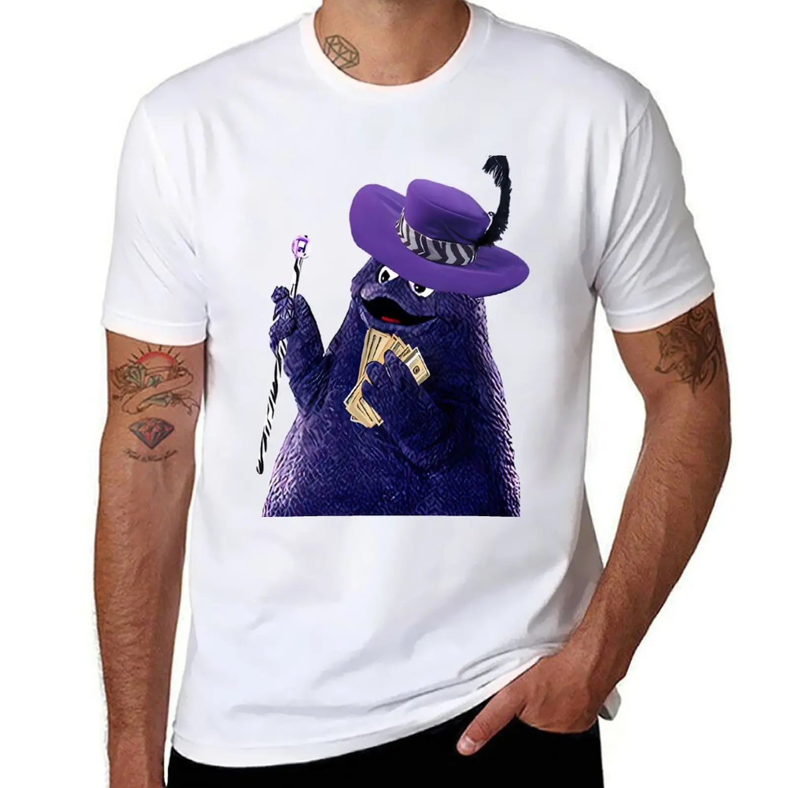 

Men's Grimace Is A Pimp T-Shirt t shirt man designer man t shirts graphic T-Shirt