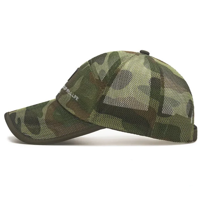 Summer Full Mesh Quick Drying Baseball Cap Breathable Net Sunhat Men Women Outdoor Anti-UV Tennis Golf Hiking Sports Cap Visors