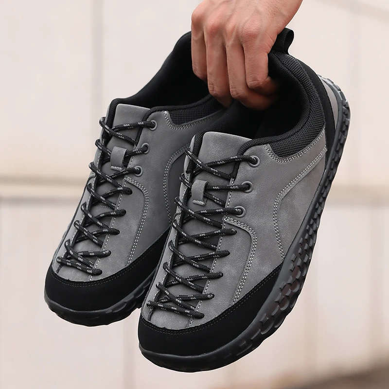 Outdoor Herren Casual Sneakers Minimalistische Breitzehen-Barfußschuhe Leichte Zero-Sole-Wanderschuhe Paar-Kletterschuhe – Detail 2