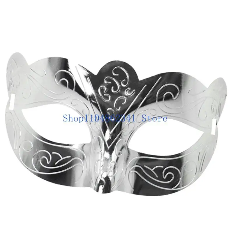 5asd 메탈릭 컬러 가장 무도회 마스크 하프 페이스 마스크 할로윈 안경 액세서리 남성 여성 할로윈 웨딩 파티