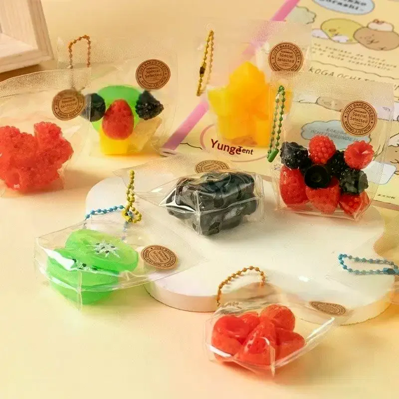 متعة لعبة تخفيف التوتر محاكاة الفاكهة قرصة ضغط لعبة لينة الحسية لعبة مكافحة الإجهاد كيرينغ قلادة المفضلة على ظهره ديكور هدية #3