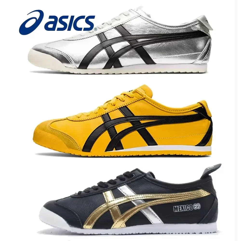 Classic  Asics Onitsuka Tiger MEXICO 66 Running Shoes Women Men Breathable Mesh Soft Sole Comfortable Sport Shoes Flat Shoes