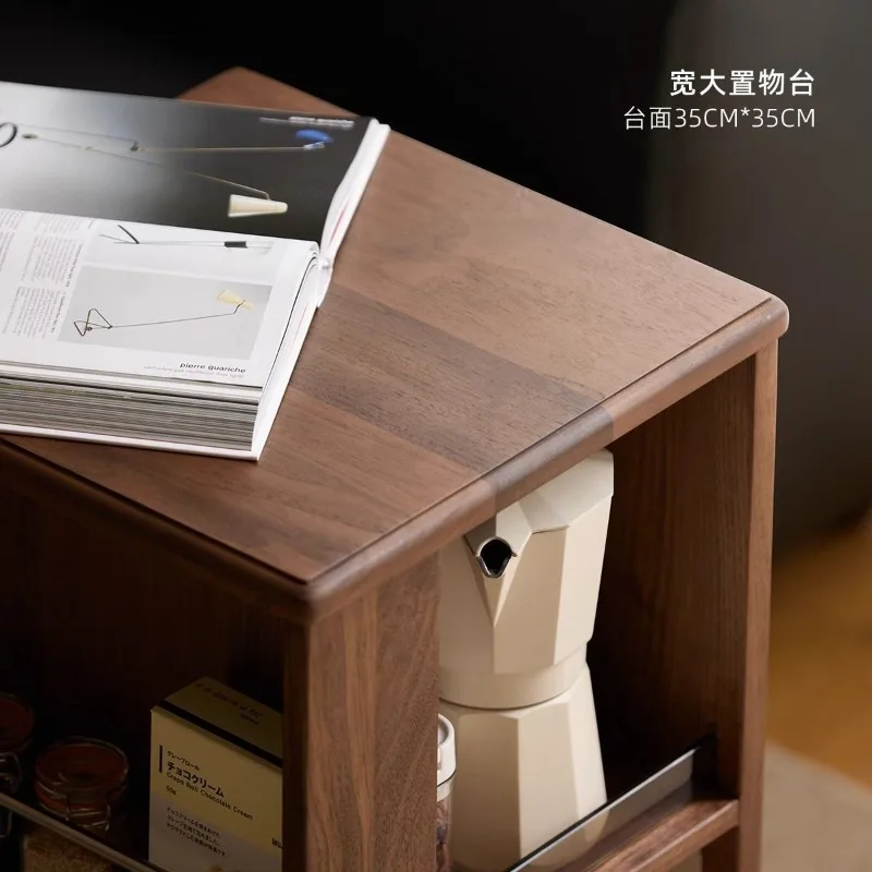 cabinet, corner cabinet rotating storage cabinet, side bedroom solid wood, bedside table sofa, side small cabinet