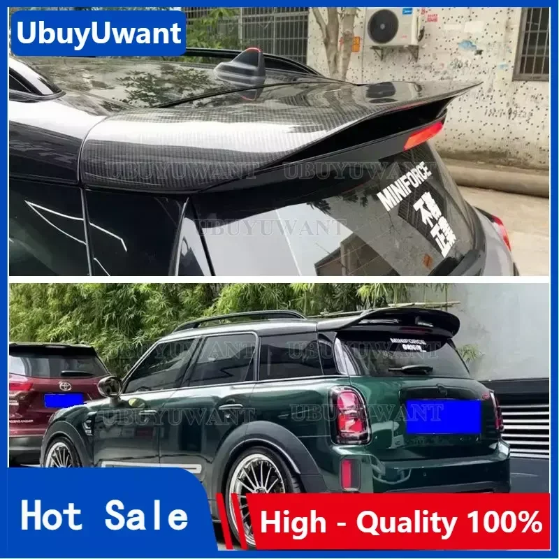 

For BMW MINI Countryman F60 2017-2023 Carbon Fiber /FRP Glossy Black Spoiler Car-Styling Tail Wing Modified Exterior Accessories