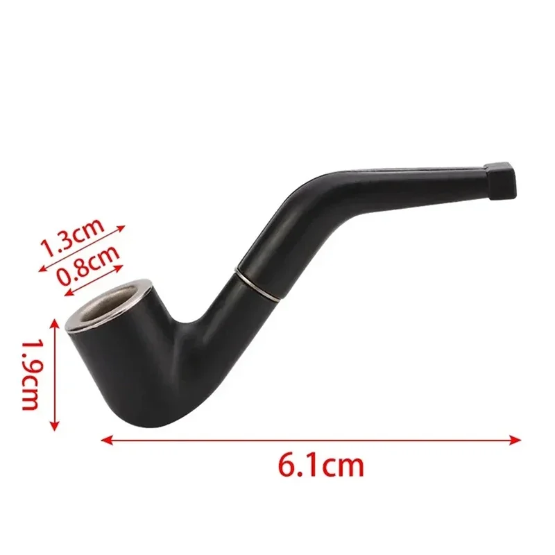 1Pc Mini Smoking Pipe Small Durable Smoke Cigarette Pipe Tobacco Cigar Pipes Classic Standard Nostalgic Tobacco Pipe Mouthpiece