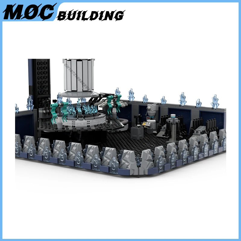 MOC Famous Movie Modular Scene The Great Forge Model Building Blocks DIY Assembly Bricks Collection Display Toys Creative Gifts