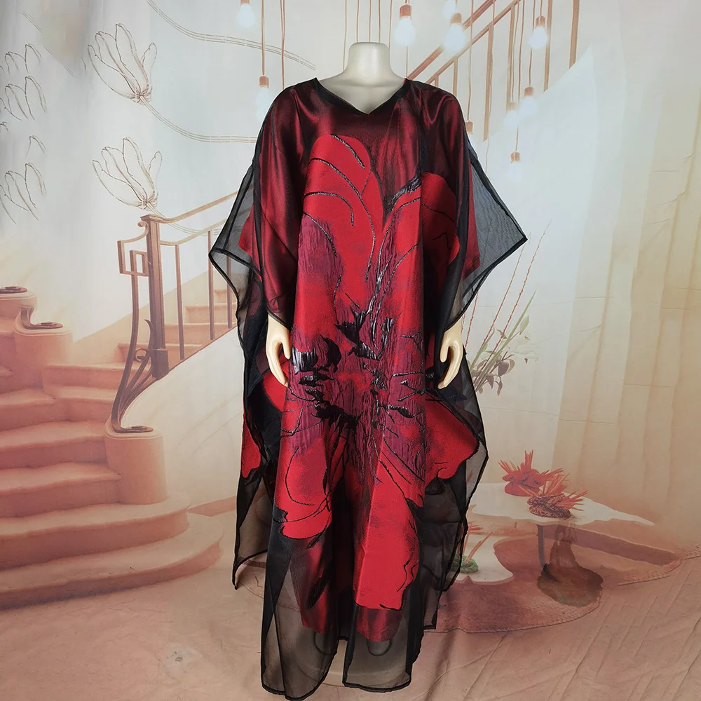 Neue Afrikanische Kleider für Frauen Luxuriöse Bestickte Afrikanische Kleider Zweiteiliges Set Afrikanisches Kleid für Damen – Detail 4