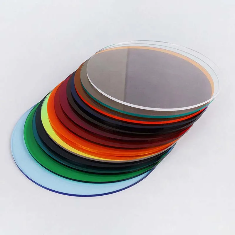 Colorful Translucent Acrylic Board PMMA Plexiglass Circular Shape Tinted Plate Thick 3mm DIY/Display Projects/Wedding&Home Decor