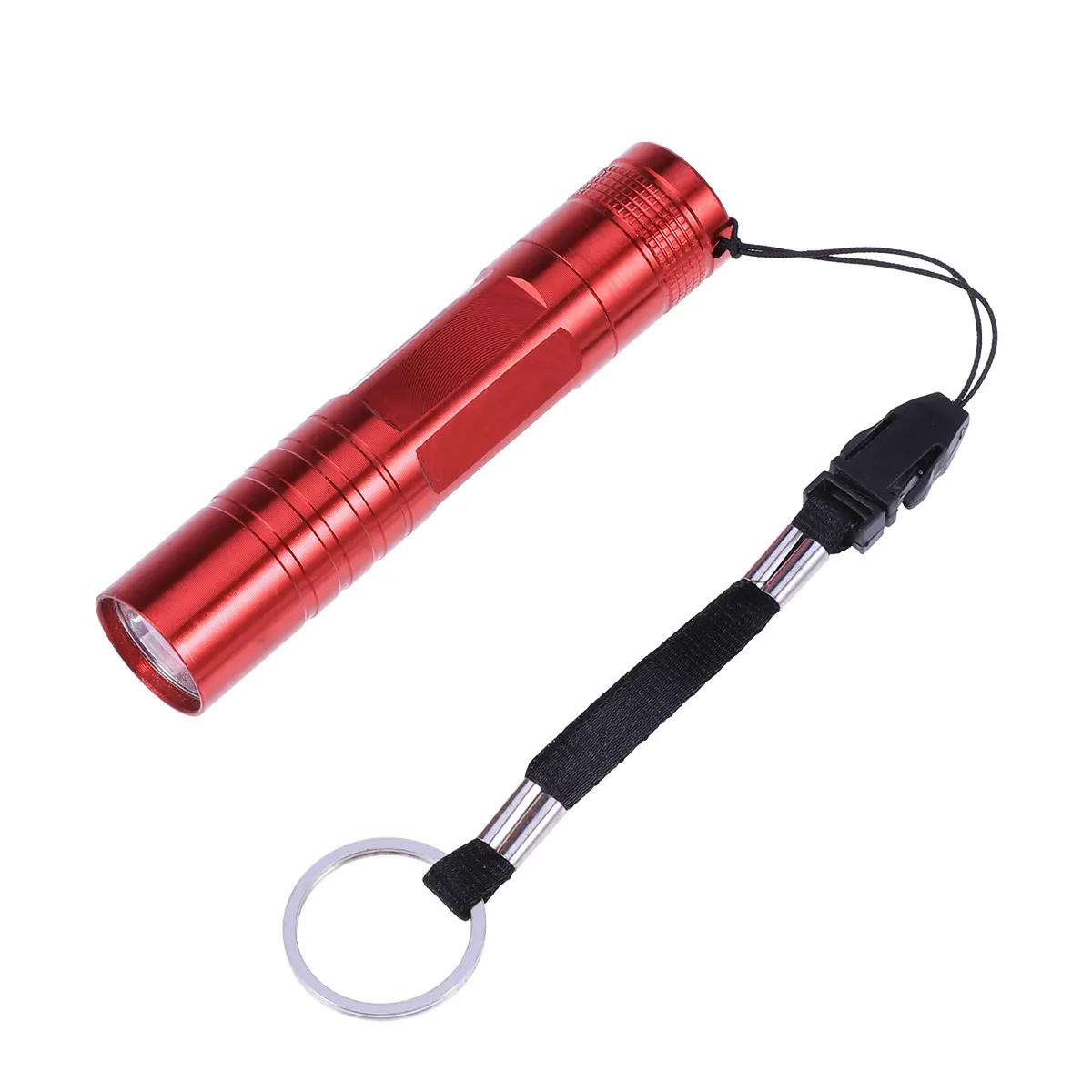 

Small Flashlight Mini Flashlights Pocket Sized Torch Flat Portable Red LED Hand