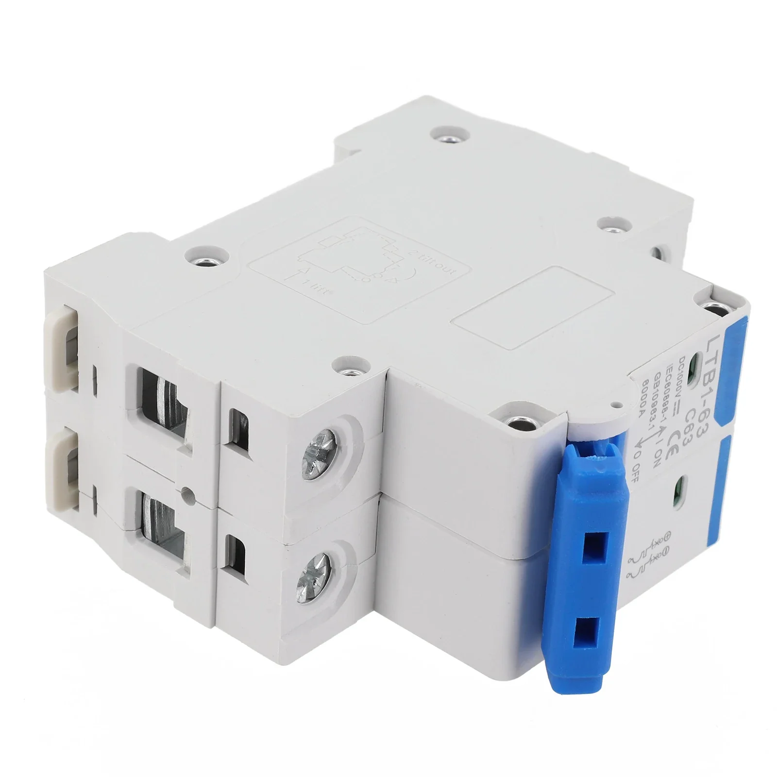 40A 2P Miniature DC Circuit Breaker 1000V Rating 40A Rated Current 2-pole Design Easy Din Rail Mounting Solution