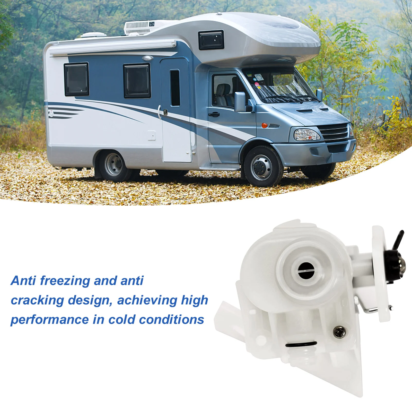 RV Toilet Water Valve Kit 31705 Motorhome Toilet Valve Fittings Kit Replacement for  Aqua Magic V RV Toilet Water Valve