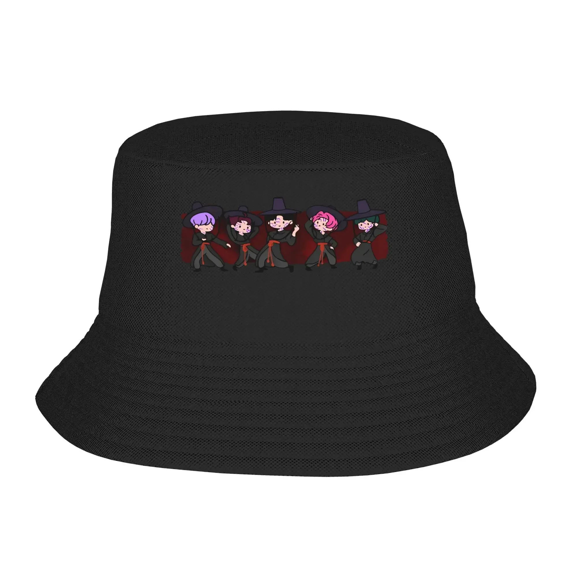KPop Demon Hunters seau chapeau Hawaii pêcheur casquettes pour hommes femmes décontracté voyage randonnée visière chapeaux doux pli conception casquette